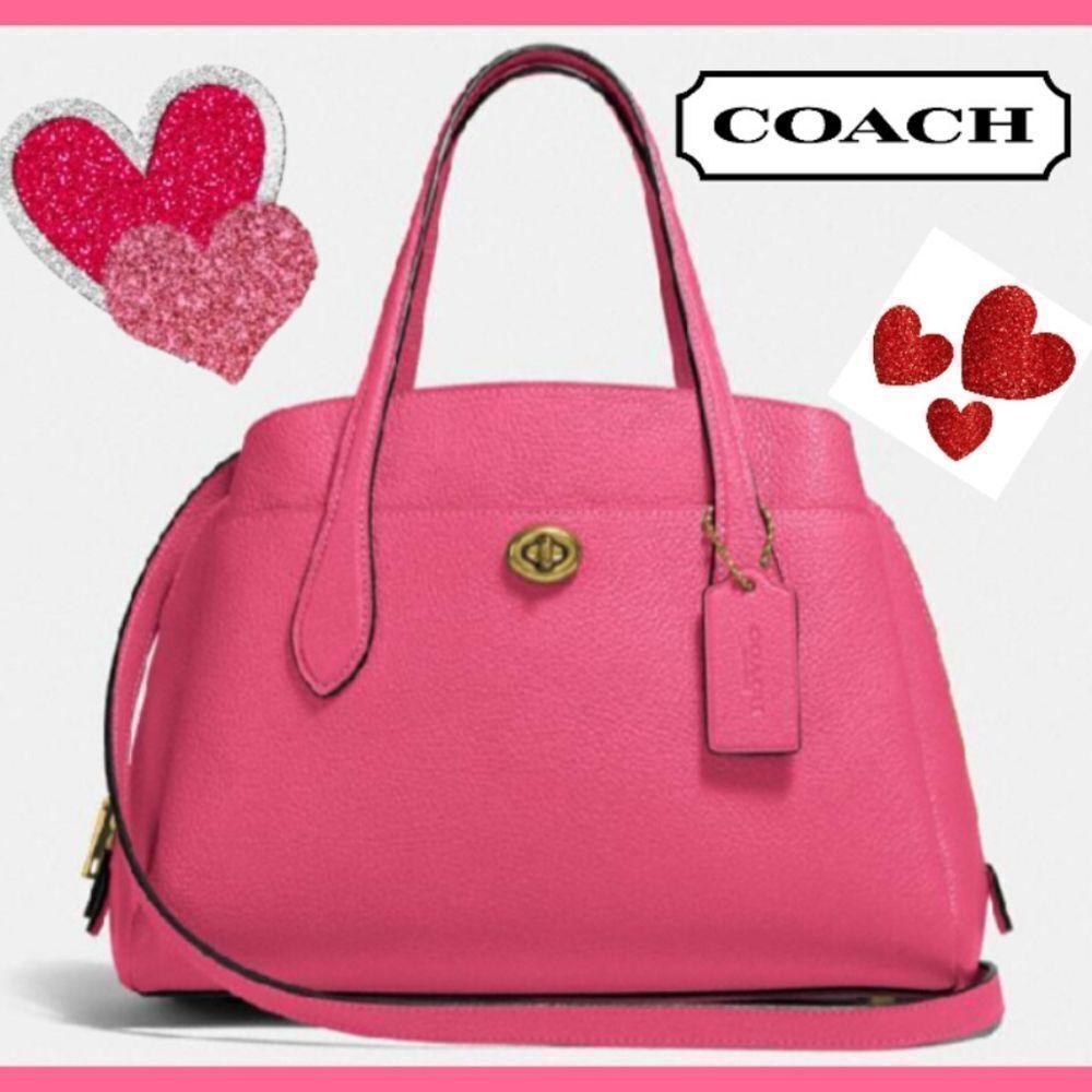 Coach RETAIL Lora Bag in Confetti- (Barbie) Bright Pink Lemonade